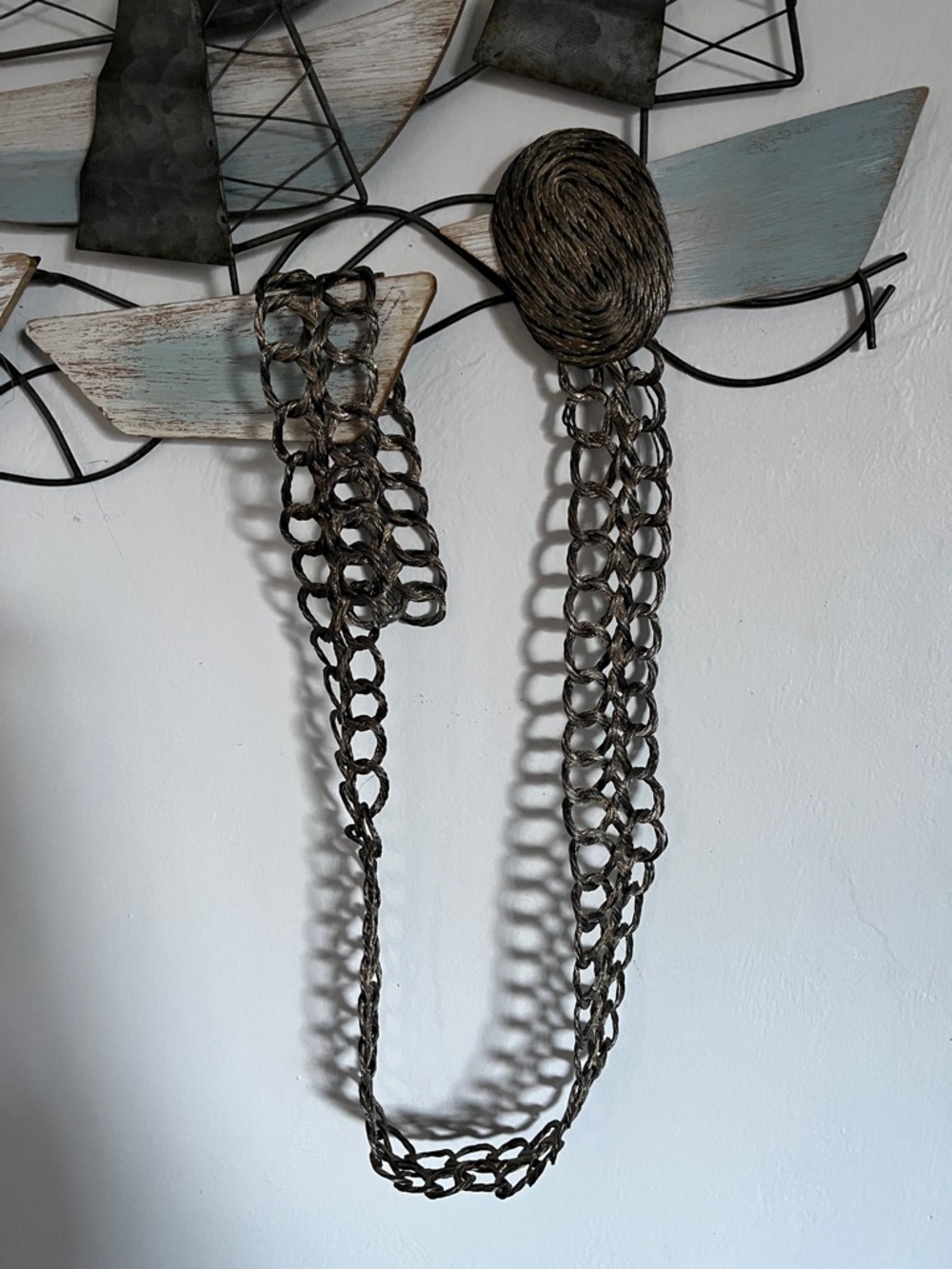 Braided Chain Slingbelt- Brown
